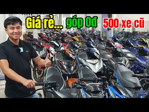 Video 500 xe máy cũ có giấy tờ đang được rao bán trong kho... - youtube