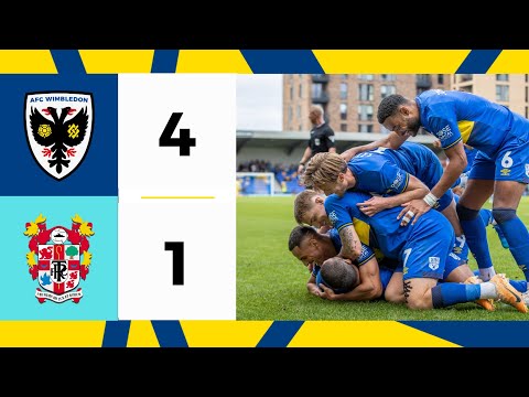 AFC Wimbledon Tranmere Goals And Highlights