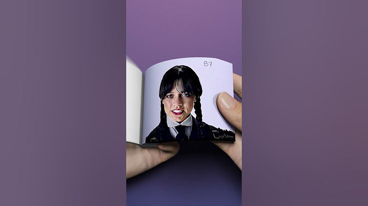 Wednesday Addams Singing "Pretty Little Baby" FlipBook #shorts