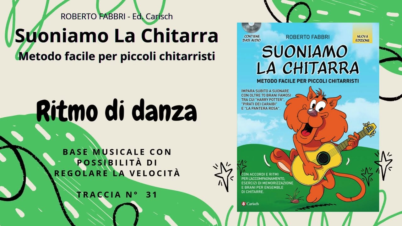 Ritmo di danza BASE MUSICALE Traccia 31 - Suoniamo la Chitarra di Roberto Fabbri
