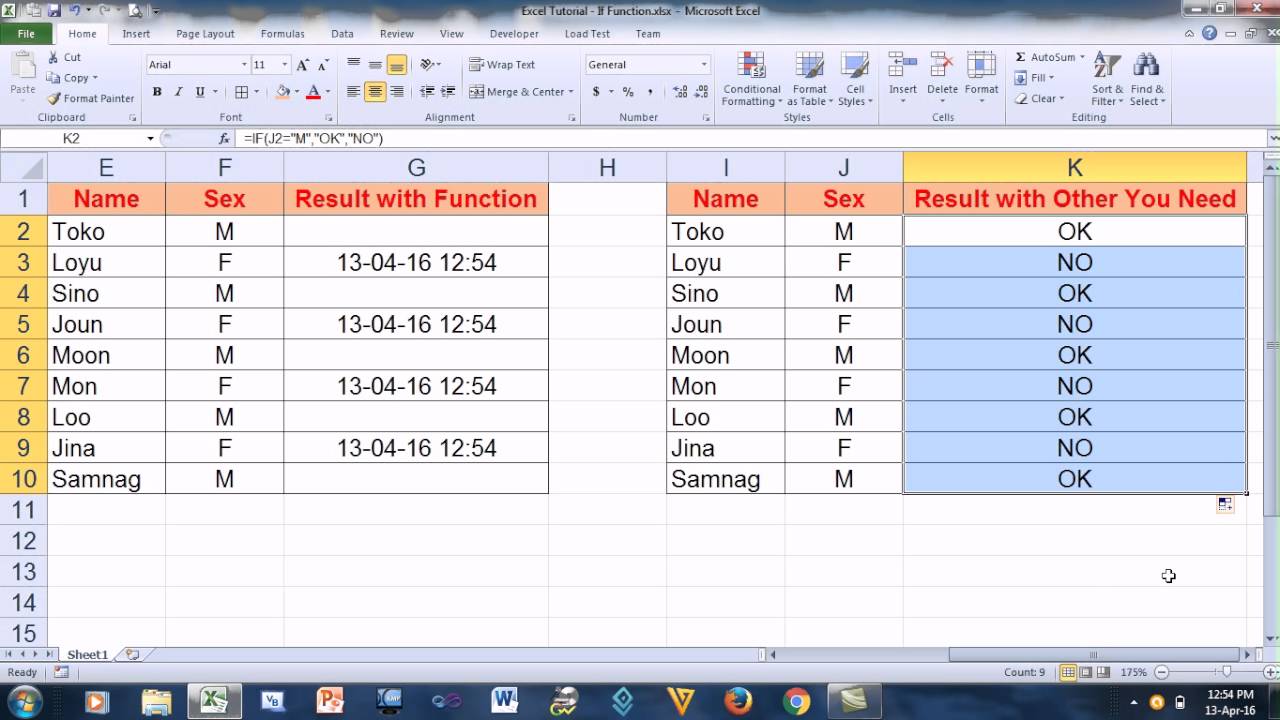 Excel Tutorial | How to Use If Function In Excel - YouTube