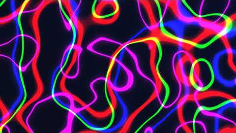 Lines Looped Animation Video Background | Bright Abstract Neon Multicolor | Copyright Free