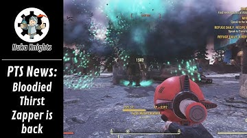 [Fallout 76 PTS] Thirst Zapper is back (1.6k Damage)