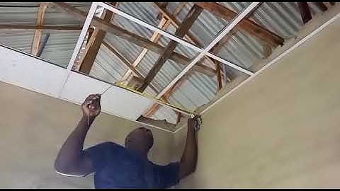 How to install a REMOVABLE FALSE CEILING with 60x60 Plasterboard plates in a few steps- LEARN NOW