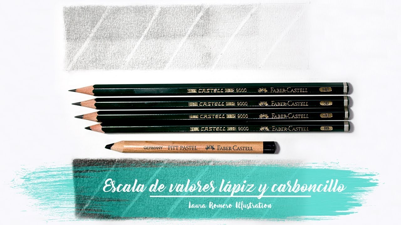 EL LÁPIZ DE GRAFITO Y EL CARBONCILLO | LAURA ROMERO ILLUSTRATION - YouTube