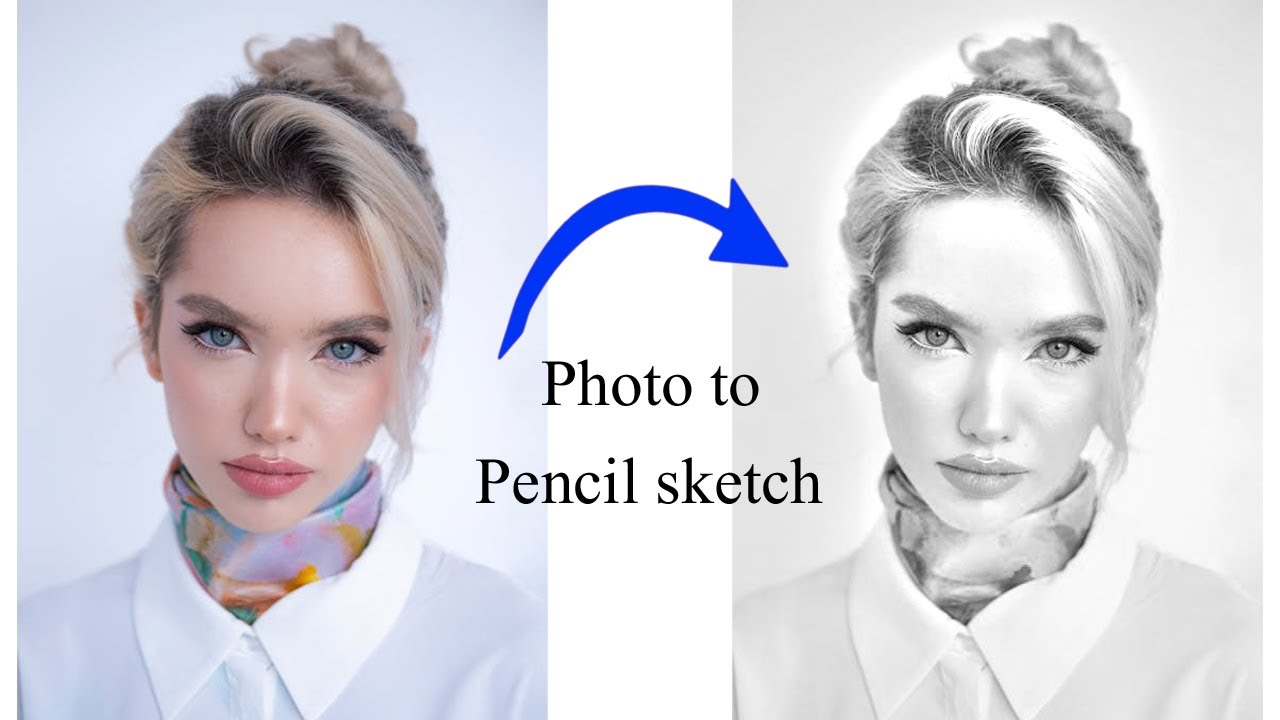 How to create a pencil drawing from a photo in photoshop 2025 #photo # ...