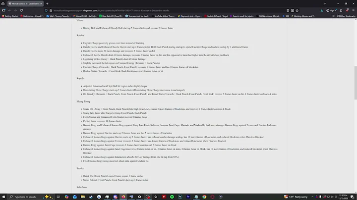 Huge Mortal Kombat 1 Balance Patch Just Dropped! December 15th Update to Characters and Kameos