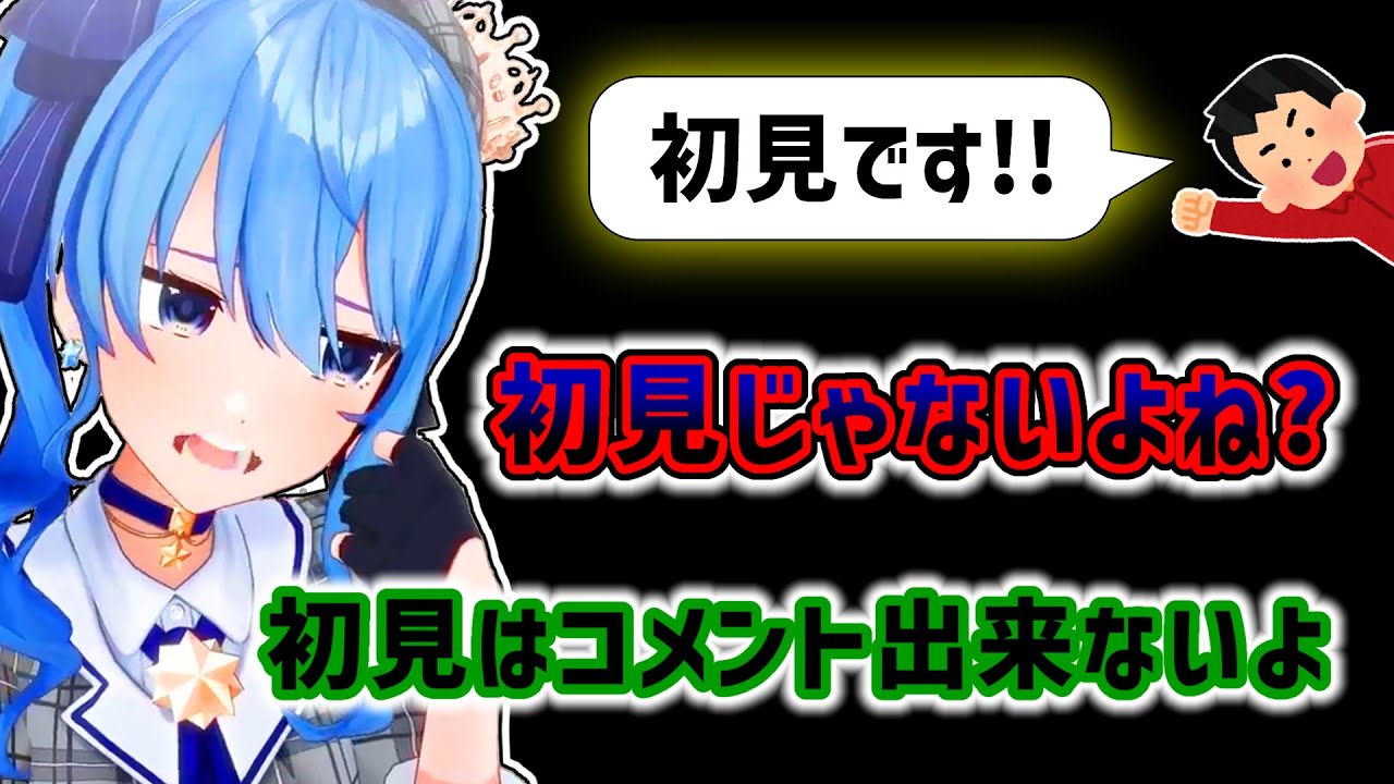 【星街すいせい】実は初見さんのコメントを規制しているすいせい【ホロライブ切り抜き】