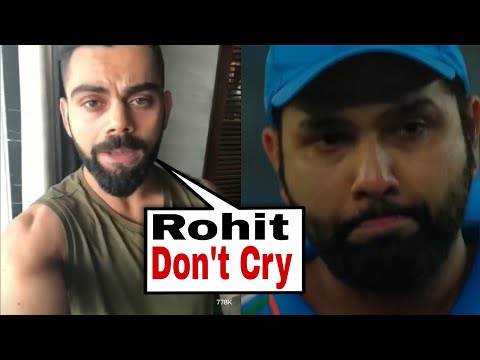 watch Virat Kohli's Emotional Message for Sad Rohit Sharma crying ,Indian Fan India Lost world cup
