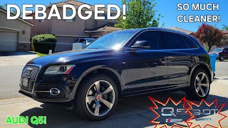 REMOVING/DEBADGING THE EMBLEMS/BADGES on my Supercharged 2014 Audi Q5 3.0T Quattro!