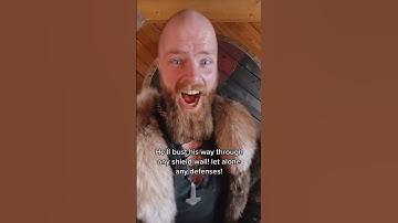 @axethrower_8219 HE’LL TAKE OUT ENTIRE SHIELD WALLS! #vikings #axe #axethrowing #trickshot