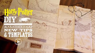 Marauder's Map New Tips and Templates!  Harry Potter DIY