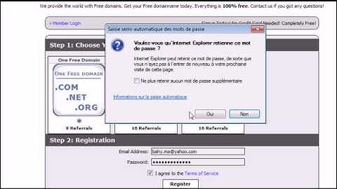get free .com .net .org  domain names