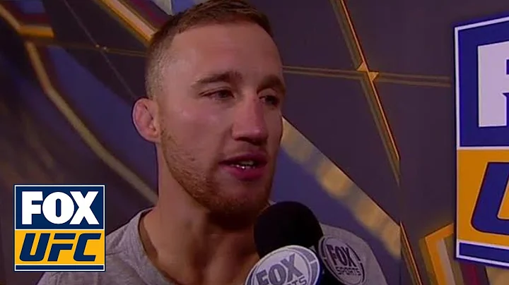 Justin Gaethje talks with Heidi Androl about his m...