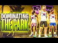 DUNKING ON EVERYBODY IN THE PARK! THE ULTIMATE SQUAD! 2K20 My Park