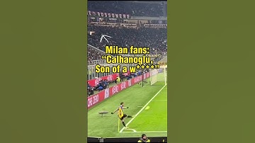 Thumbnail of Calhanoglu silences AC Milan fans 🤫 🇹🇷 #Calcio #SerieA #inter