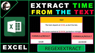 How to Extract Time from the Sentense in Excel HH:MM:SS or HH:MM Format
