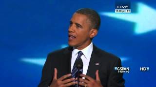 President Obama Acceptance Speech at 2012 Democratic National Convention (CSPAN)  Full Speech