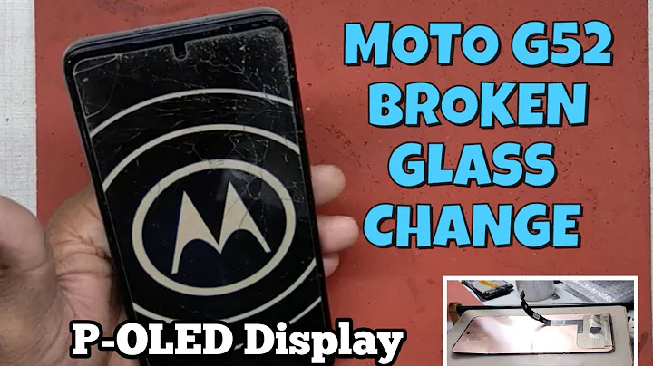 MOTOROLA MOTO G52 BROKEN GLASS REPLACEMENT || Moto G52 Cracked Screen Repair