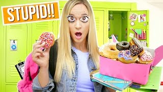 STUPID Life Hacks for School EVERY Student Should Know!!! AlishaMarie