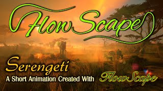 Flowscape Serengeti Sunset, A Short Animation Created With Flowscape, Hd 1440P