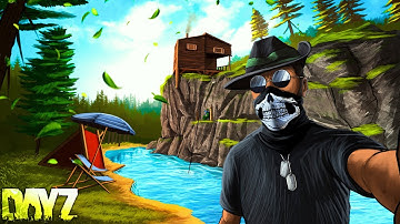 Building a COZY CABIN CLIFF BASE in DayZ!!