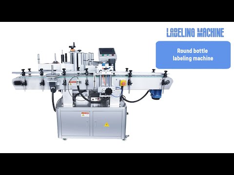 Fully automatic vertical round bottle positioning labeling machine ...