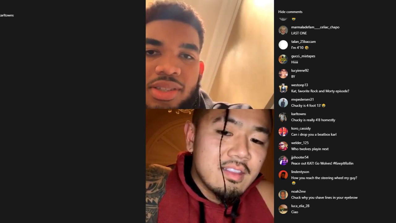 KAT Towns Instagram Live 12/4/18 YouTube