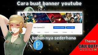 Simpel buat banner youtube | Tema CODM