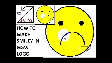 MSW logo sad  smiley command/MSW logo tutorial/ MSW LOGO smiley