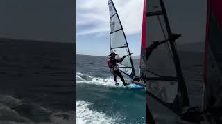 Windsurfing speed in Dahab 💨 Full power run #windsurfing #windsurf #dahab #speed #wind