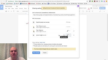How to lockdown access and set an expiry date for a shared Google Doc