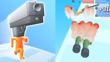 Gun Head Run GAMEPLAY Android iOS - All Levels Walkthrough NEW MOBILE GAMES