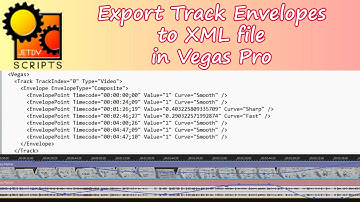Export Track Envelopes to XML file in Vegas Pro