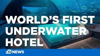 World's first underwater hotel opens in Maldives