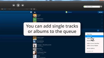 How to create a music queue using the simfy app from SONOS
