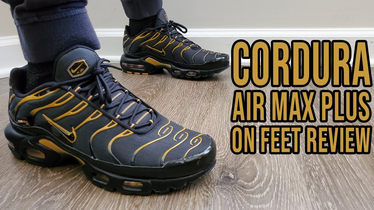 Nike Air Max Plus Cordura Black Wheat On Feet Review (D06700 001) - YouTube