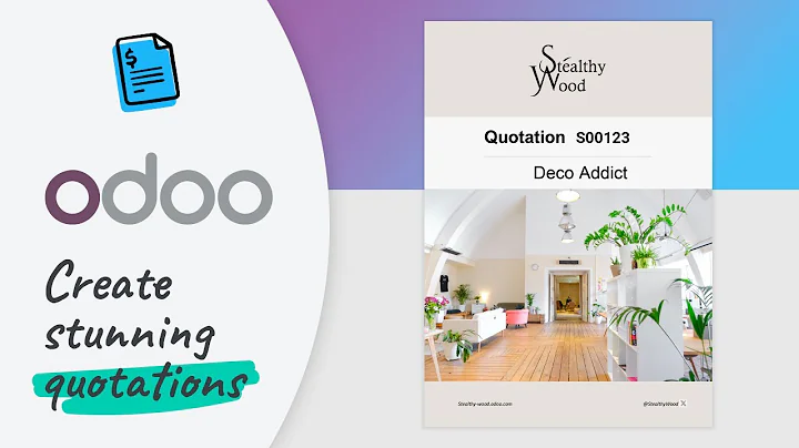 Odoo Sales: Create stunning quotations