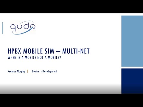 QudoCloud Webinar Introducing our Brand New HPBX SIM