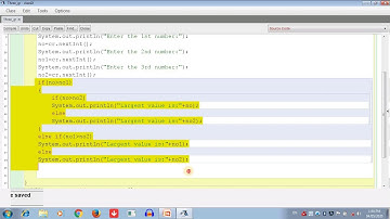 Input three numbers fing out greatest value using Nested if by E-learning programming