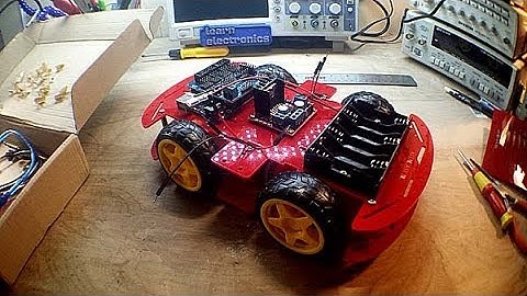4wd Arduino based robotic car part 1