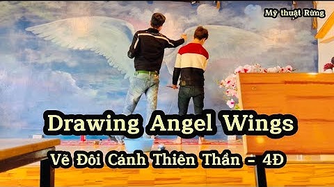 [ FOREST ART ] Drawing Angel Wings // Vẽ Đôi Cánh Thiên thần 3Đ cực đẹp