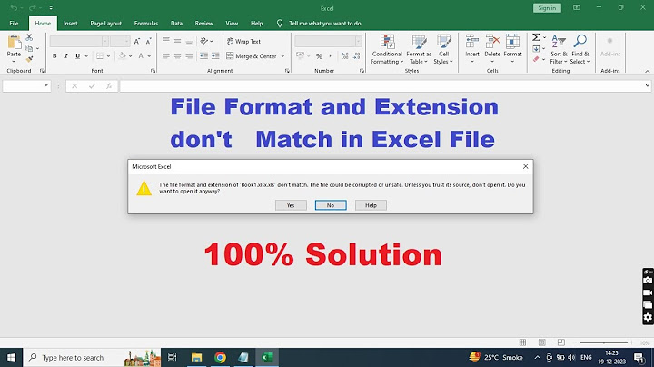 Lỗi the file format and extension of dont match năm 2024