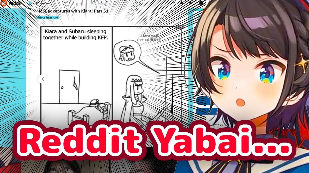 Oozora Subaru Reacts to Suba x Kiara Reddit Post featuring Calliope【ENG Sub/Hololive】