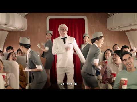 KFC "The Colonel's Back with His Coffee"