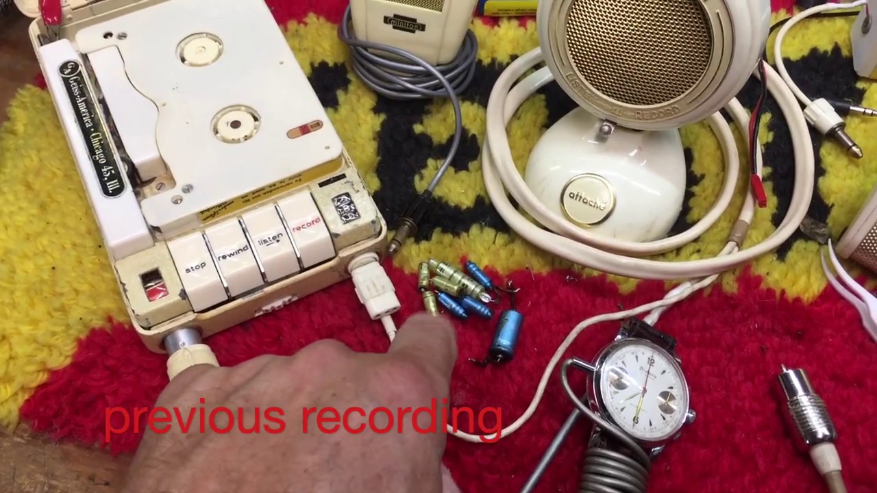 Protona Minifon Attaché with Secret Agent Watch - YouTube