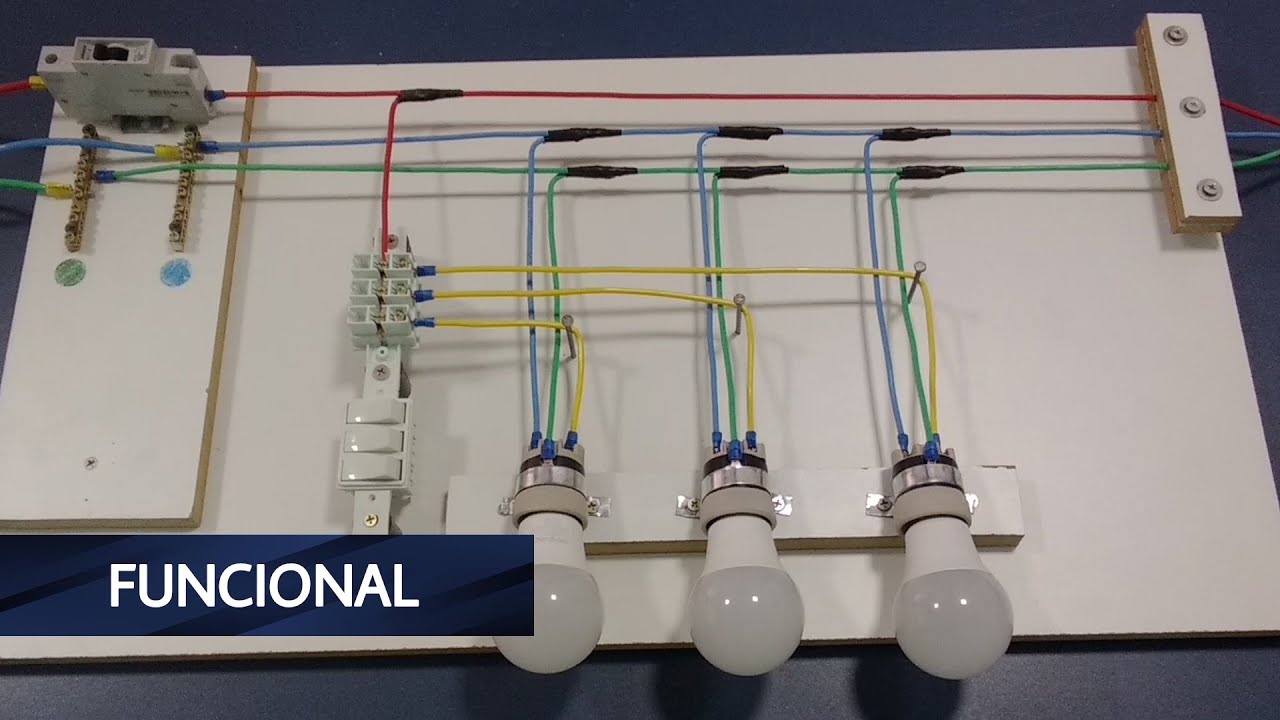 INTERRUPTORES SIMPLES FIO A FIO - DIAGRAMA FUNCIONAL - YouTube
