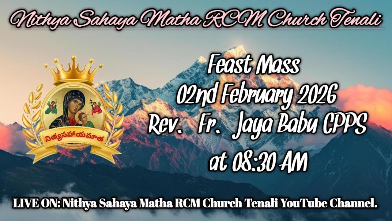 🔴LIVE | Nithya Sahaya Matha Feast Mass | 02nd February 2026 | Tenali | Redemptorists | C.Ss.R |