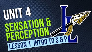 Unit 4 Lesson 1 Sensation and Perception