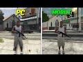 GTA 5 PC VS GTA 5 Mobile Comparison